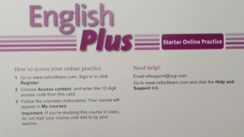 ENGLISH PLUS STARTER  ONL PRACTICE *