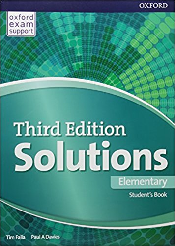 SOLUTIONS ELEMENTARY 3rd ED Student's Book